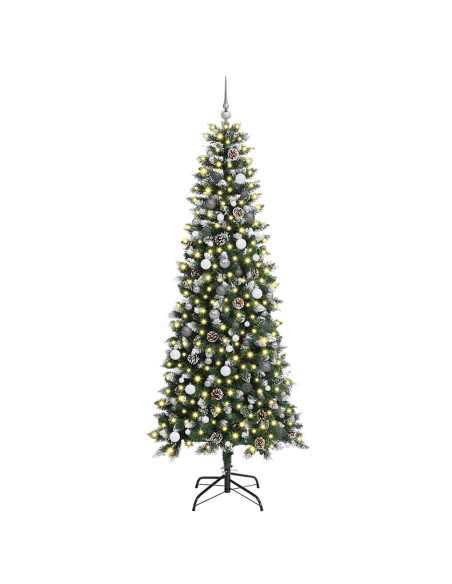 Albero di Natale artificiale con 300 LED Verde 240 cm
