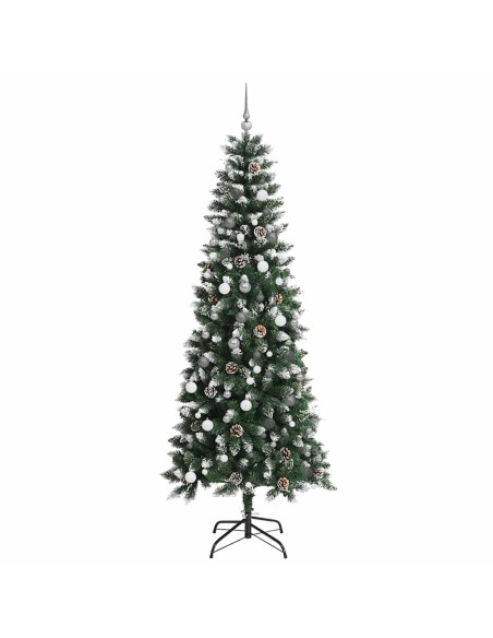 Albero di Natale artificiale con 300 LED Verde 240 cm