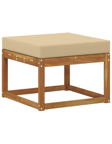 Set di divani da esterno 5 pcs Naturale e Beige Poliestere