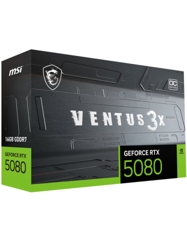 MSI VENTUS GeForce RTX5080 16G 3X OC NVIDIA GeForce RTX 5080 16 GB GDDR7
