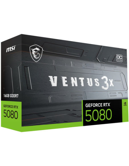 MSI VENTUS GeForce RTX5080 16G 3X OC NVIDIA GeForce RTX 5080 16 GB GDDR7
