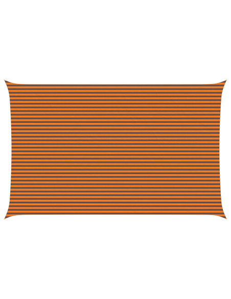 Vela da ombra solare Arancione e Marrone 8 x 5 m
