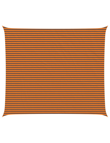 Vela da ombra solare Arancione e Marrone 7 x 6 m