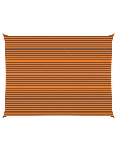 Vela da ombra solare Arancione e Marrone 8 x 6 m