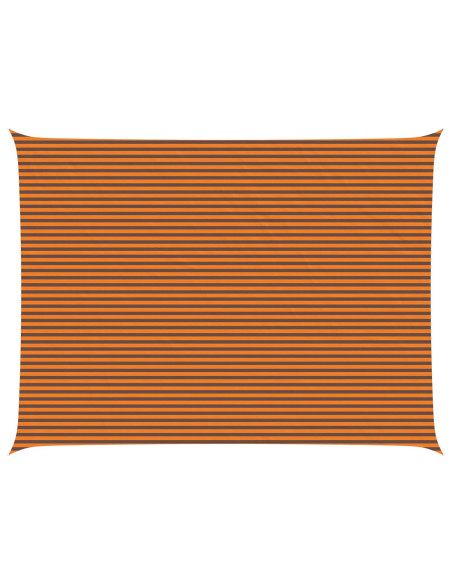 Vela da ombra solare Arancione e Marrone 8 x 6 m