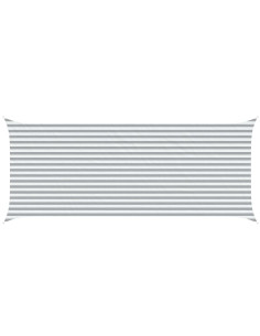 Vela da ombra solare Grigio chiaro e bianco 6 x 2,5 m 2