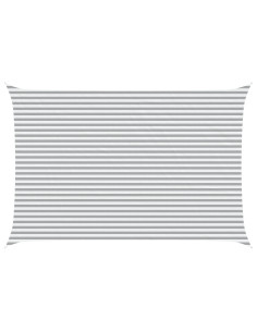 Vela da ombra solare Grigio chiaro e bianco 6 x 4 m 2