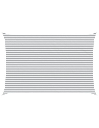 Vela da ombra solare Grigio chiaro e bianco 6 x 4 m