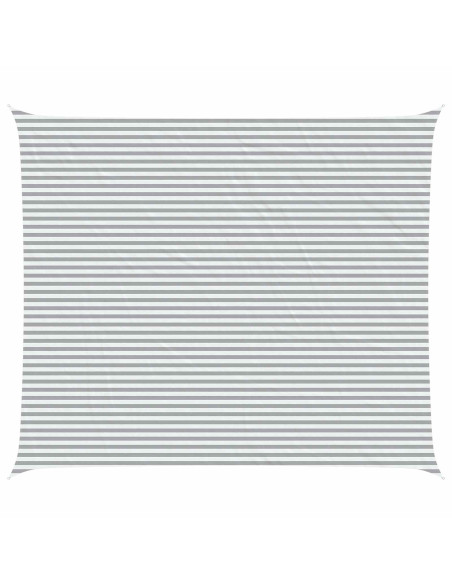 Vela da ombra solare Grigio chiaro e bianco 7 x 6 m