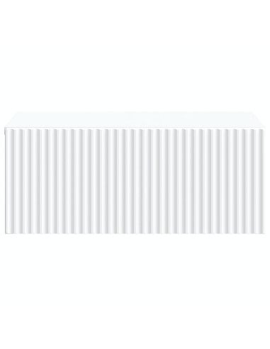 Mobiletto da notte a muro 2 pcs Bianco 49 x 34,5 x 20 cm