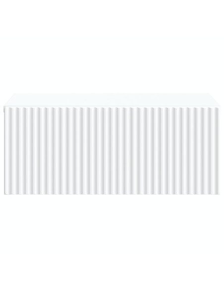 Mobiletto da notte a muro 2 pcs Bianco 49 x 34,5 x 20 cm