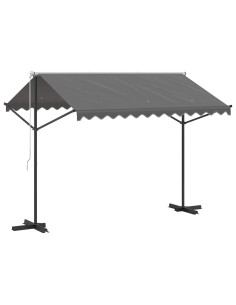 Tenda autoportante Grigio 3 x 3 m Poliestere 2
