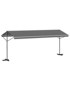 Tenda autoportante Grigio 6 x 3 m Poliestere 2
