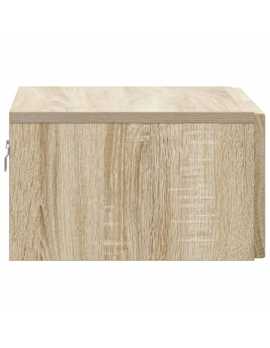 Mobiletto da notte a muro Rovere Sonoma 49 x 34,5 x 20 cm