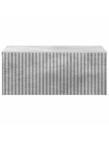 Mobiletto da notte a muro Grigio Cemento 49 x 34,5 x 20 cm