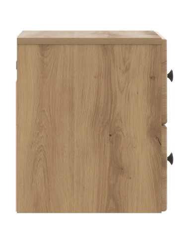 Mobiletto da notte a muro Rovere Artigianale 34,5 x 33 x 40 cm