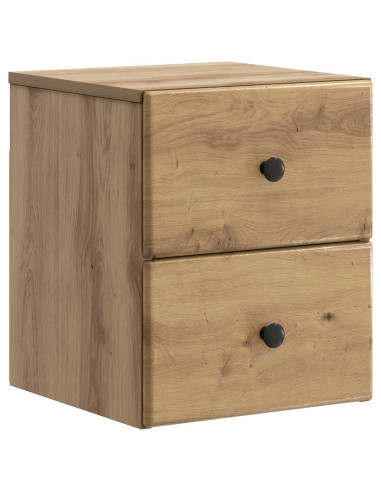 Mobiletto da notte a muro con cassetto 2 pcs Rovere Artigianale