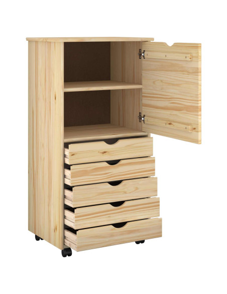 Mobile con Ruote con ruota Marrone 53 x 39 x 103 cm