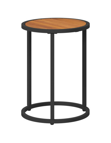 Set di Tavolini da Caffè 2 pcs Legno di Acacia Massello