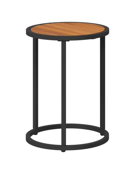 Set di Tavolini da Caffè 2 pcs Legno di Acacia Massello