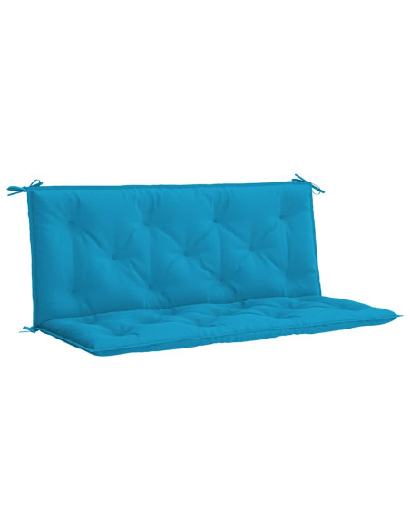 Cuscini per Panca 2 pz Azzurri 120x50x7cm in Tessuto Oxford