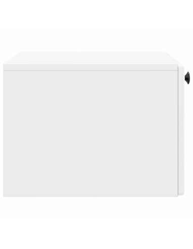 Mobile Porta TV da Muro Bianco Lucido 59,5 x 41 x 30 cm
