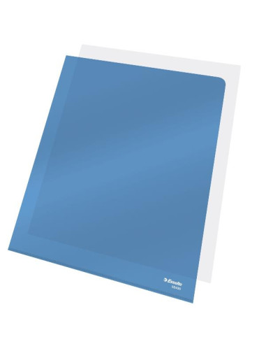 CF25 BUSTE L PVC CRISTAL LUCIDE BLU