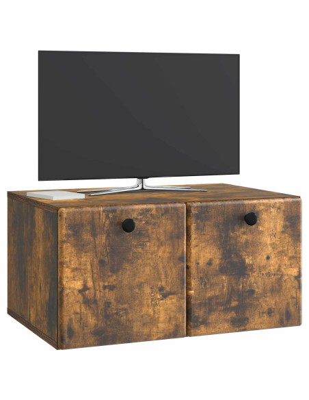 Mobile Porta TV da Muro Rovere Fumo 59,5 x 41 x 30 cm
