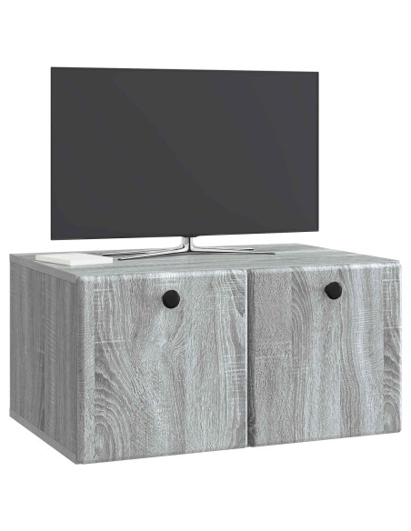 Mobile Porta TV da Muro Grigio Sonoma 59,5 x 41 x 30 cm