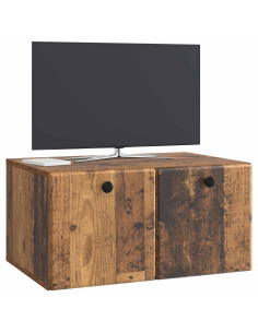 Mobile Porta TV da Muro Legno antico 59,5 x 41 x 30 cm 2
