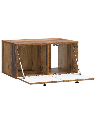 Mobile Porta TV da Muro Legno antico 59,5 x 41 x 30 cm
