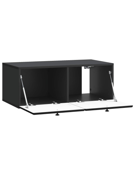 Mobile Porta TV da Muro Nero 78,5 x 41 x 30 cm