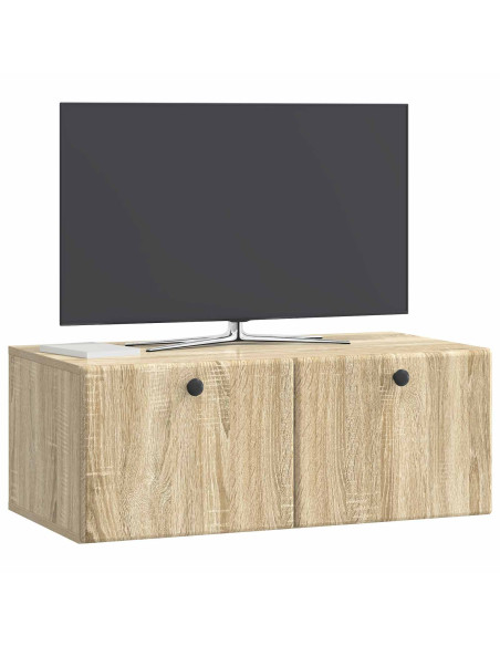 Mobile Porta TV da Muro Rovere Sonoma 78,5 x 41 x 30 cm