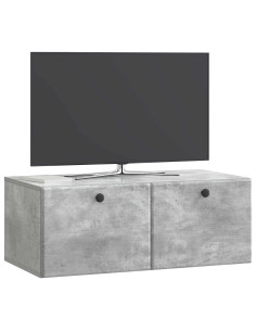 Mobile Porta TV da Muro Grigio Cemento 78,5 x 41 x 30 cm 2