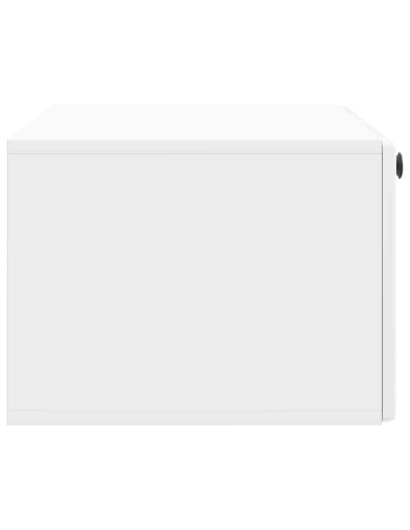 Mobile Porta TV da Muro Bianco Lucido 78,5 x 41 x 30 cm