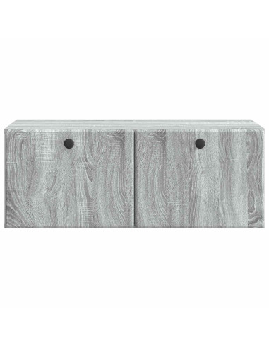Mobile Porta TV da Muro Grigio Sonoma 78,5 x 41 x 30 cm