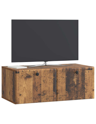 Mobile Porta TV da Muro Legno antico 78,5 x 41 x 30 cm