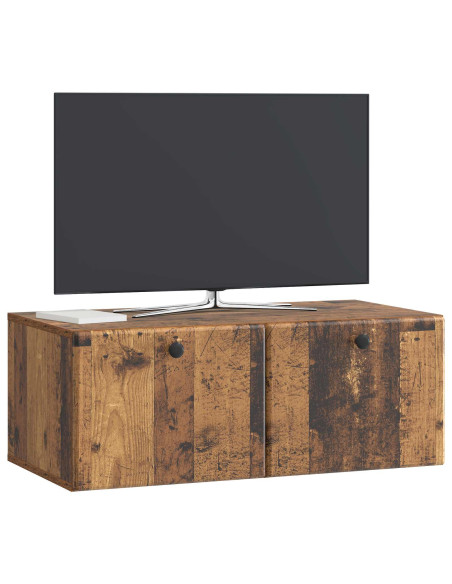 Mobile Porta TV da Muro Legno antico 78,5 x 41 x 30 cm