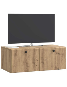 Mobile Porta TV da Muro Rovere Artigianale 78,5 x 41 x 30 cm 2