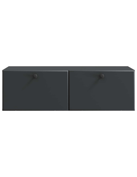 Mobile Porta TV da Muro Montaggio a parete Nero 98 x 41 x 30 cm