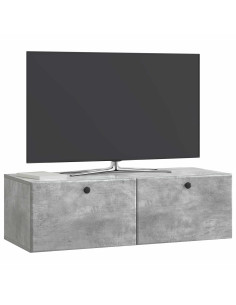 Mobile Porta TV da Muro Grigio Cemento 98 x 41 x 30 cm 2