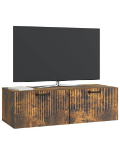 Mobile Porta TV da Muro Rovere Fumo 98 x 41 x 30 cm 2