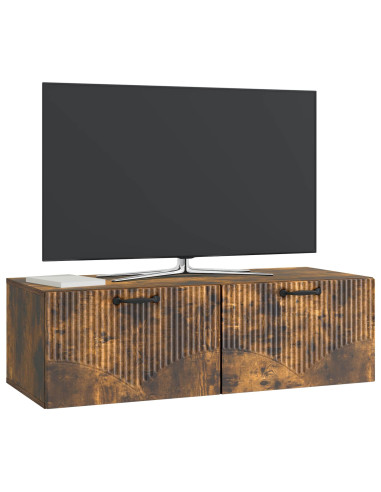Mobile Porta TV da Muro Rovere Fumo 98 x 41 x 30 cm