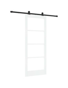 Porta scorrevole ORKDAL Bianco e Nero 83 x 202 cm 2