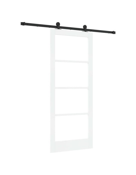 Porta scorrevole ORKDAL Bianco e Nero 83 x 202 cm