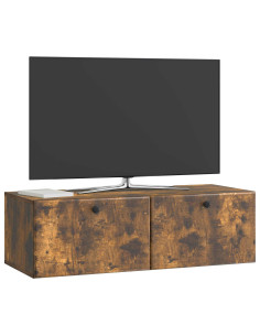 Mobile Porta TV da Muro Rovere Fumo 98 x 41 x 30 cm 2
