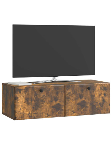 Mobile Porta TV da Muro Rovere Fumo 98 x 41 x 30 cm