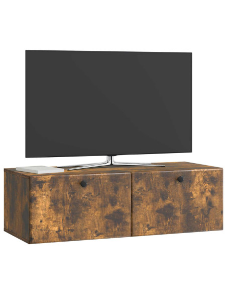 Mobile Porta TV da Muro Rovere Fumo 98 x 41 x 30 cm
