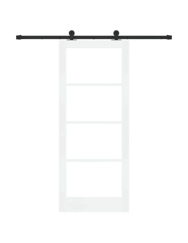 Porta scorrevole ORKDAL Bianco e Nero 83 x 202 cm