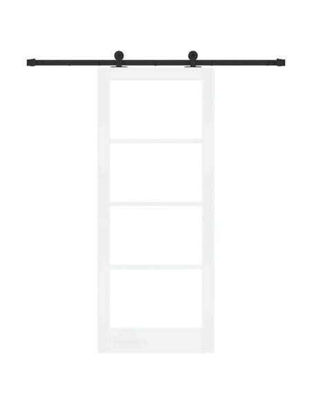 Porta scorrevole ORKDAL Bianco e Nero 83 x 202 cm
